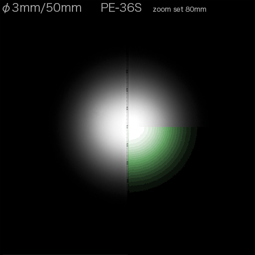 PE-36S 3mm/50mm̏Ǝ˃p^[